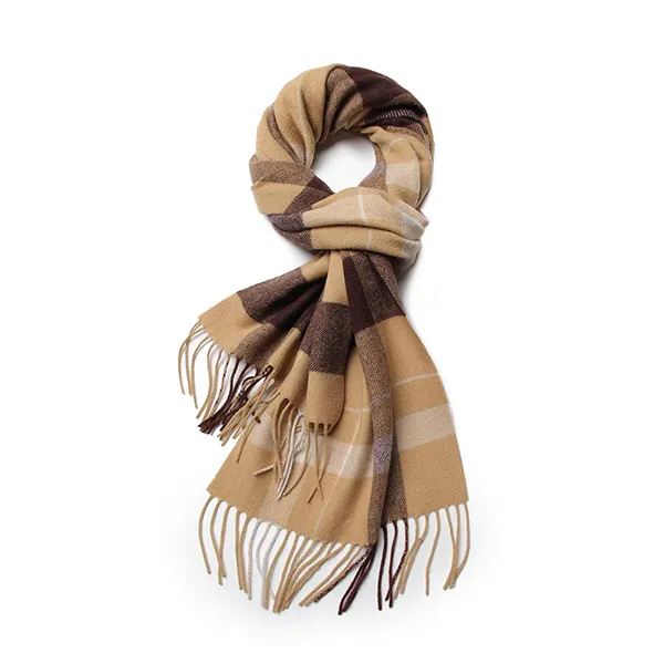 Клетчатый шарф из смеси кашемира и шерсти