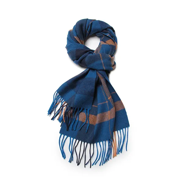 Клетчатый шарф из смеси кашемира и шерсти