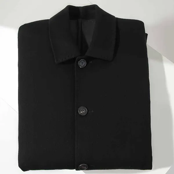 Мужское пальто с воротником из кашемира