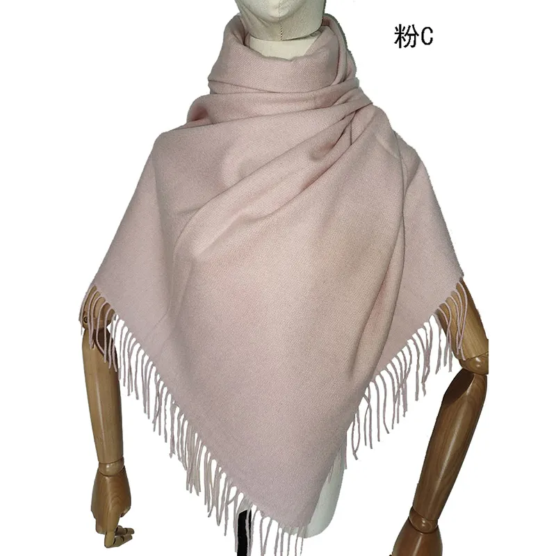 Однотонная шерстяная шаль