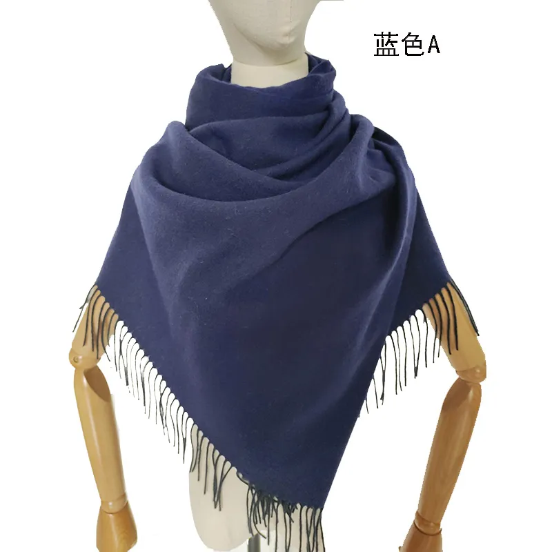 Однотонная шерстяная шаль