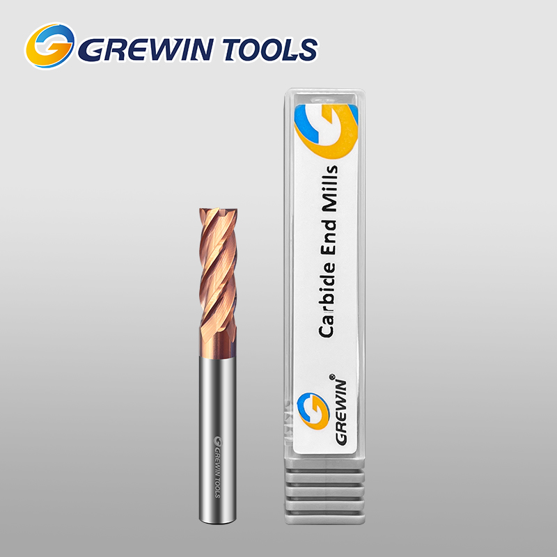 Фреза концевая четырёхзубая Grewin · Износостойкая для обработки стали