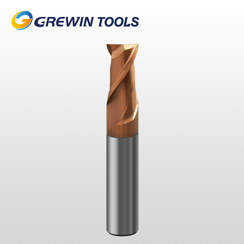 Фрезерная головка Grewin с 2 лезвиями и плоским торцом · Износостойкая версия для стали