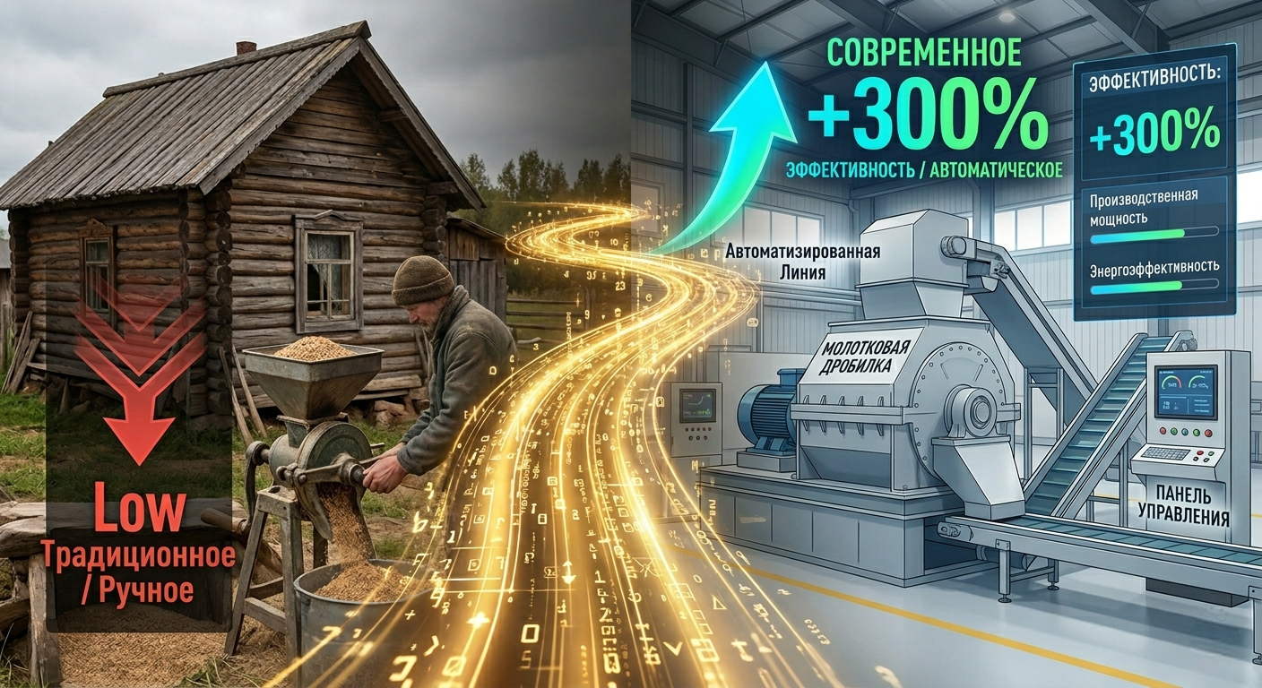 Современные кормовые машины способствуют модернизации животноводства в России: растет постоянный спрос на высокоэффективное оборудование для измельчения кормов.