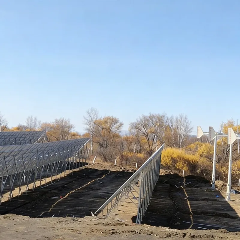 Автономная ветро-солнечная гибридная электростанция уровня 300 кВт