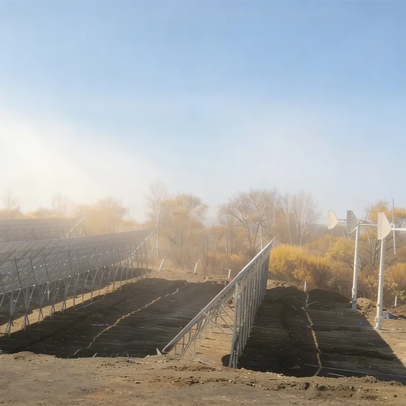 Автономная ветро-солнечная гибридная электростанция уровня 300 кВт