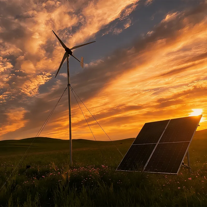 Ветро-солнечная гибридная энергосистема уровня 2 кВт