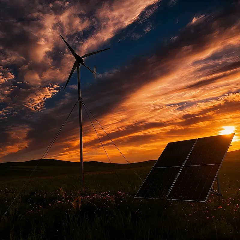 Ветро-солнечная гибридная энергосистема уровня 2 кВт