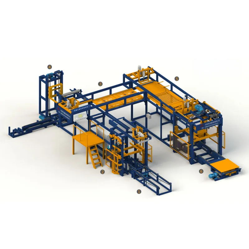 Паллетизатор для бетонных блоков — U-образная модель