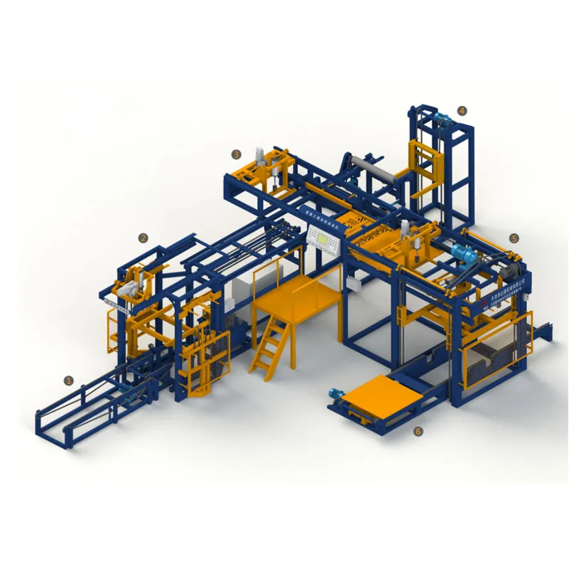 Паллетизатор для бетонных блоков — Т-образная модель