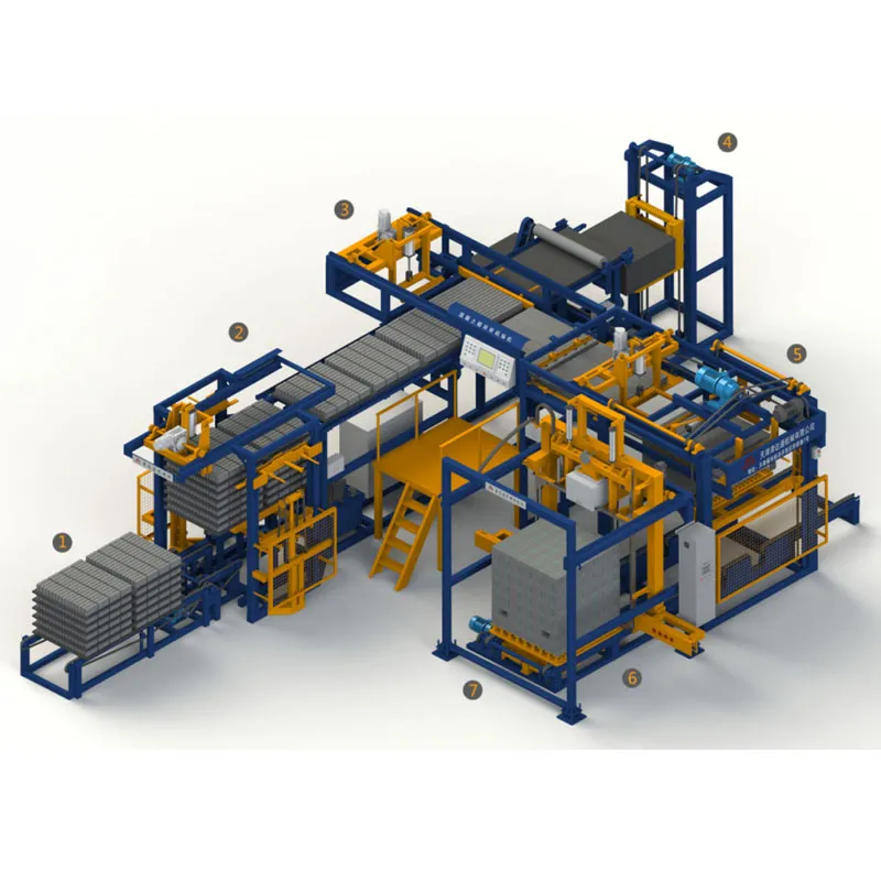 Паллетизатор для бетонных блоков — Т-образная модель