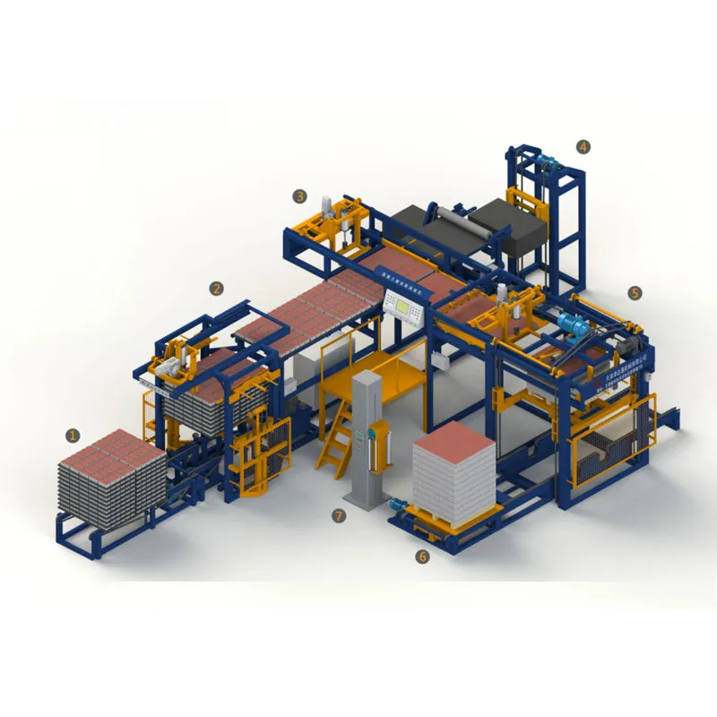 Паллетизатор для бетонных блоков — Т-образная модель