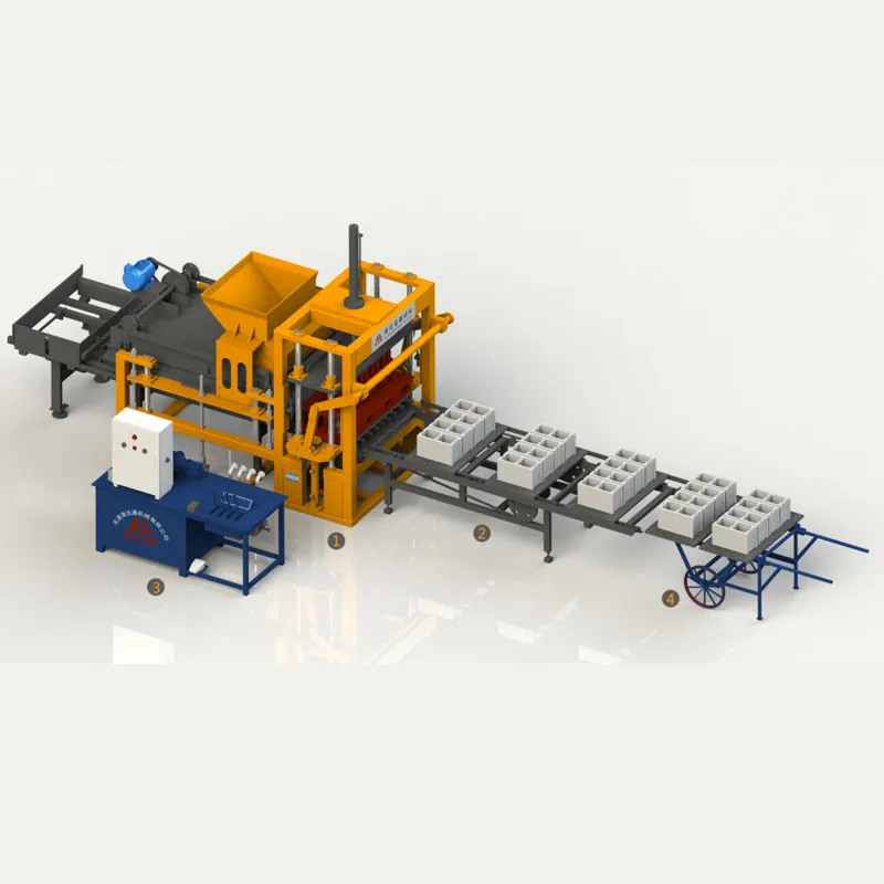 Полуавтоматический вибропресс для пустотелых блоков JDT-QT4