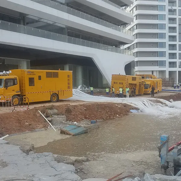 Водоотливная насосная машина для защиты от наводнений