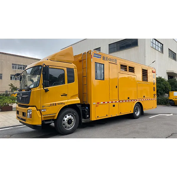 Дренажные насосные машины на местах стихийных бедствий