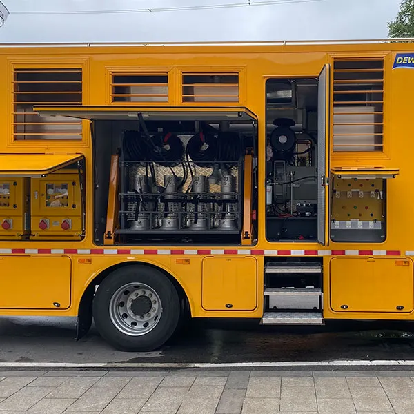 Дренажные насосные машины на местах стихийных бедствий