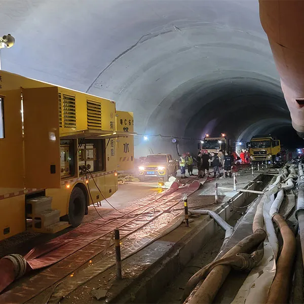 Дренажные насосные машины на местах стихийных бедствий