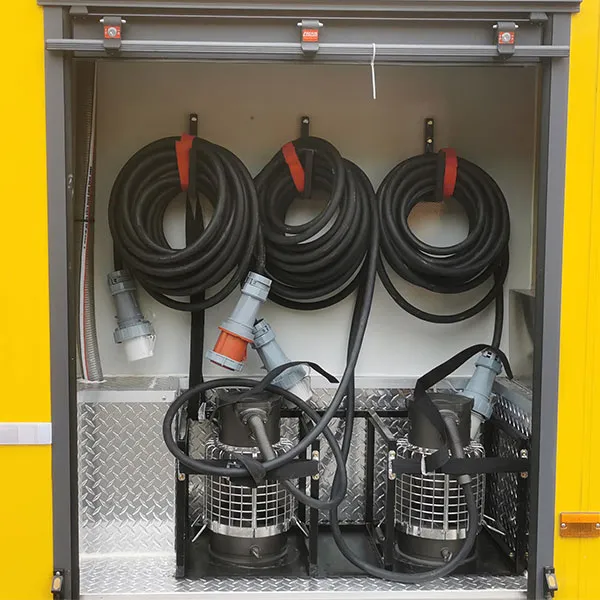 Мобильная насосная машина для защиты от наводнений