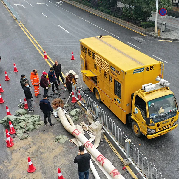 Мобильная насосная машина для защиты от наводнений