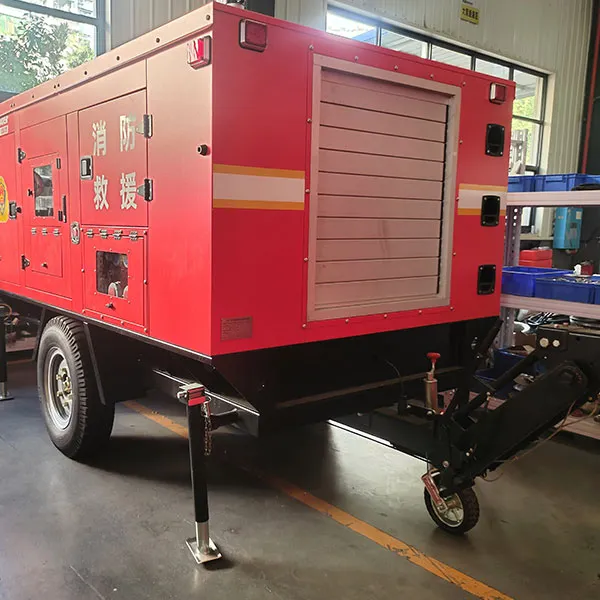 Мобильный прицепной пожарный насос водоснабжения