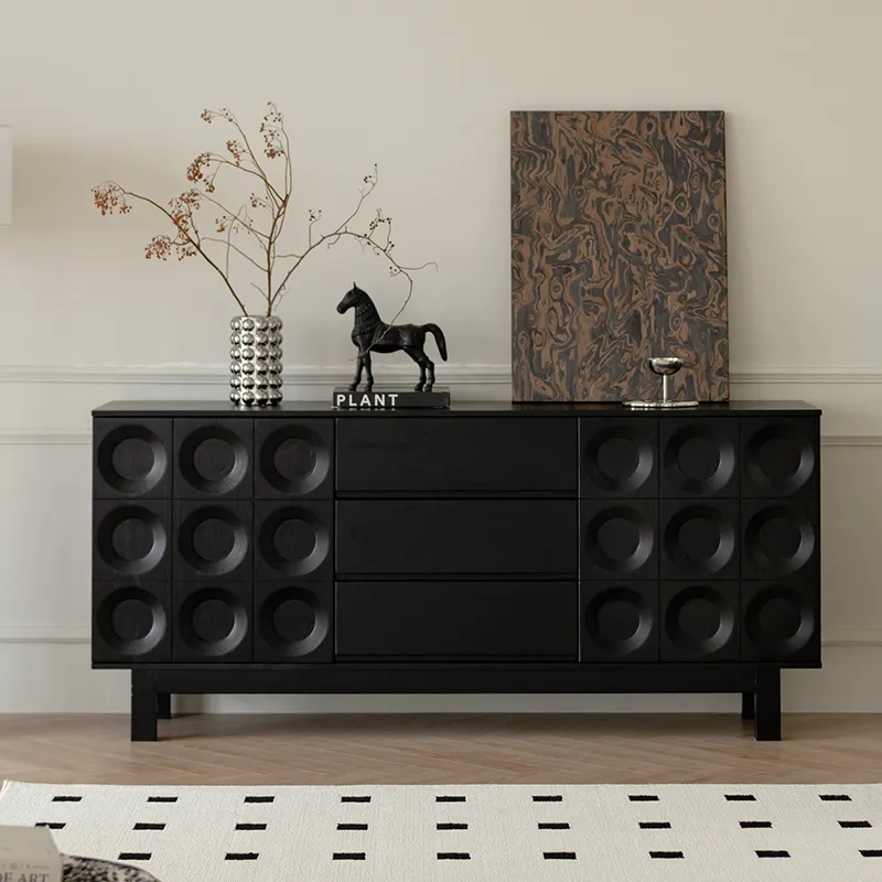 Минималистичный шкаф для хранения вещей в гостиной