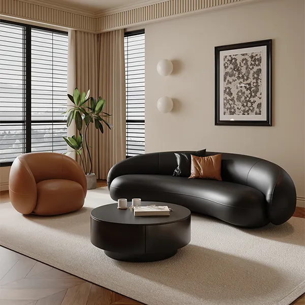 Кожаный диван для отдыха