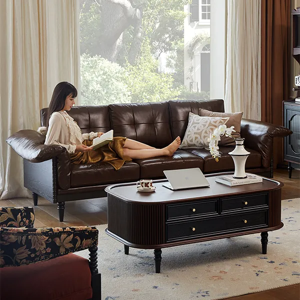 Кожаный диван Стэр