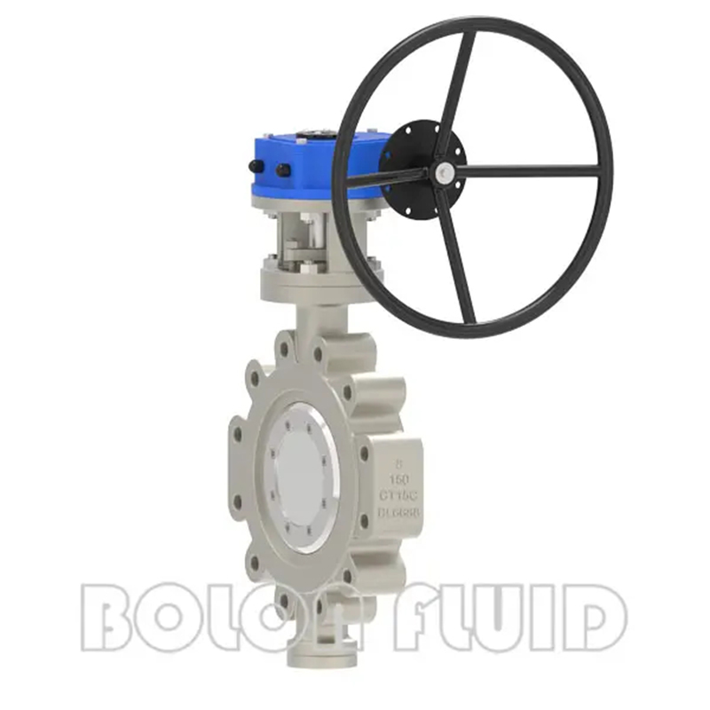 Высоколегированный дисковый затвор тройного эксцентриситета с металлическим уплотнением из инколоя 800