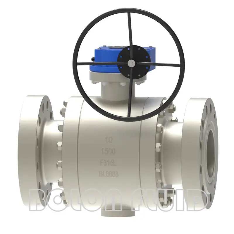 Кованый шаровой кран на цапфах из нержавеющей стали A182 F316L