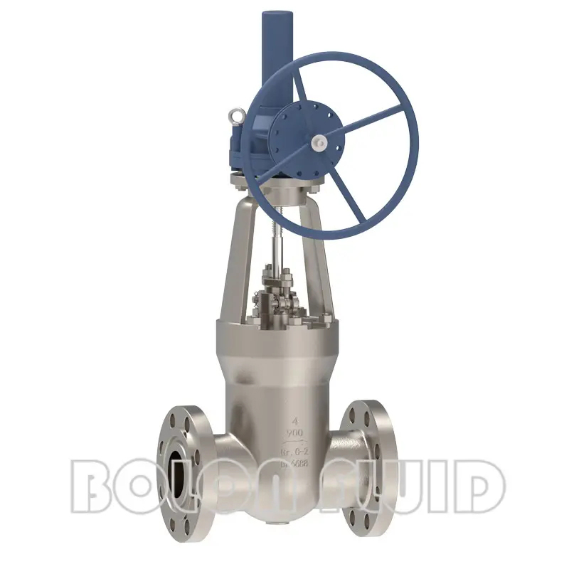 Титановая клиновая задвижка с силовым уплотнением API B367 Gr.C-2