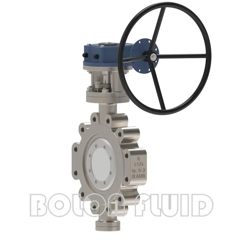 Титановый дисковый затвор с проушинами по стандарту API B367 Gr.C-2