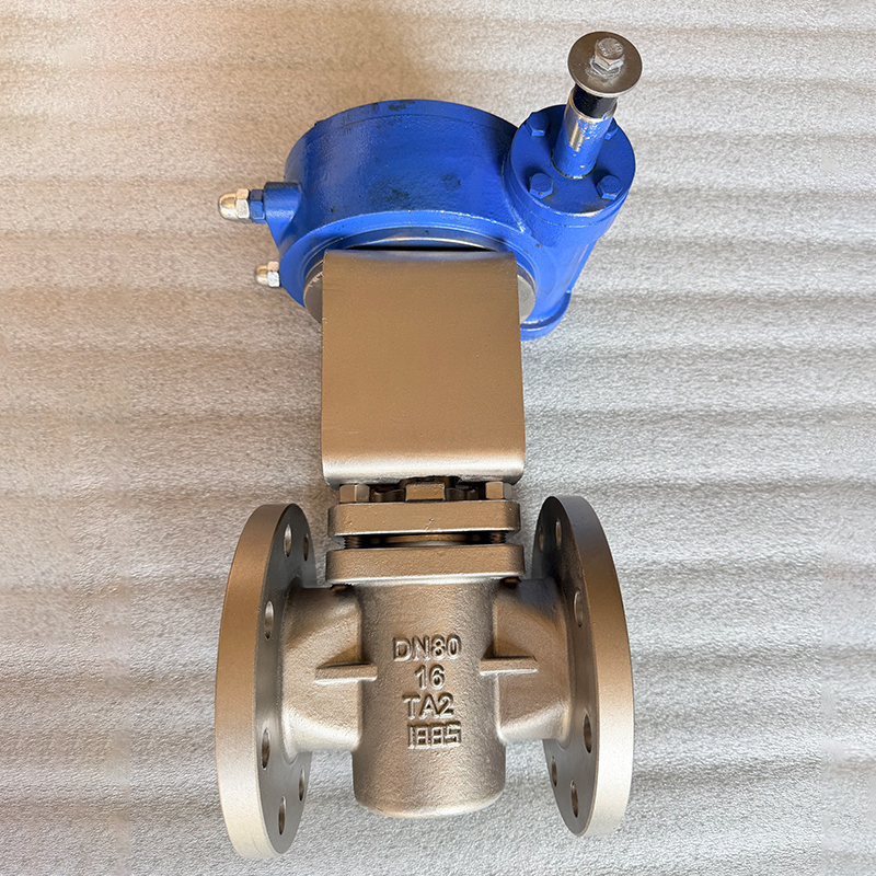 Титановый пробковый кран гильзового типа B367 Gr.C-2