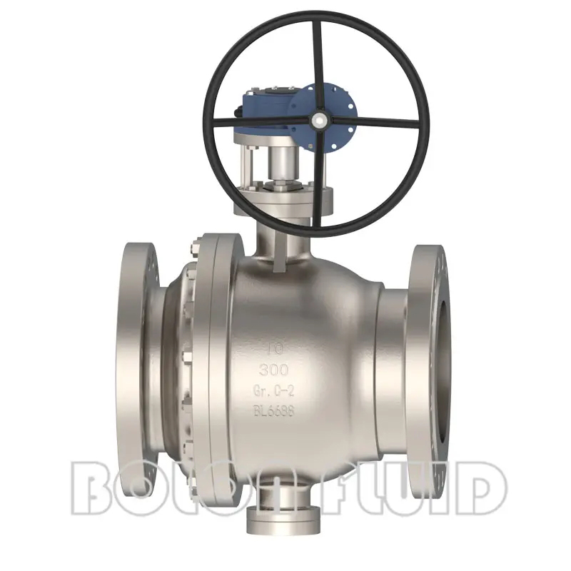 Шаровой кран на цапфах с червячным приводом B36...