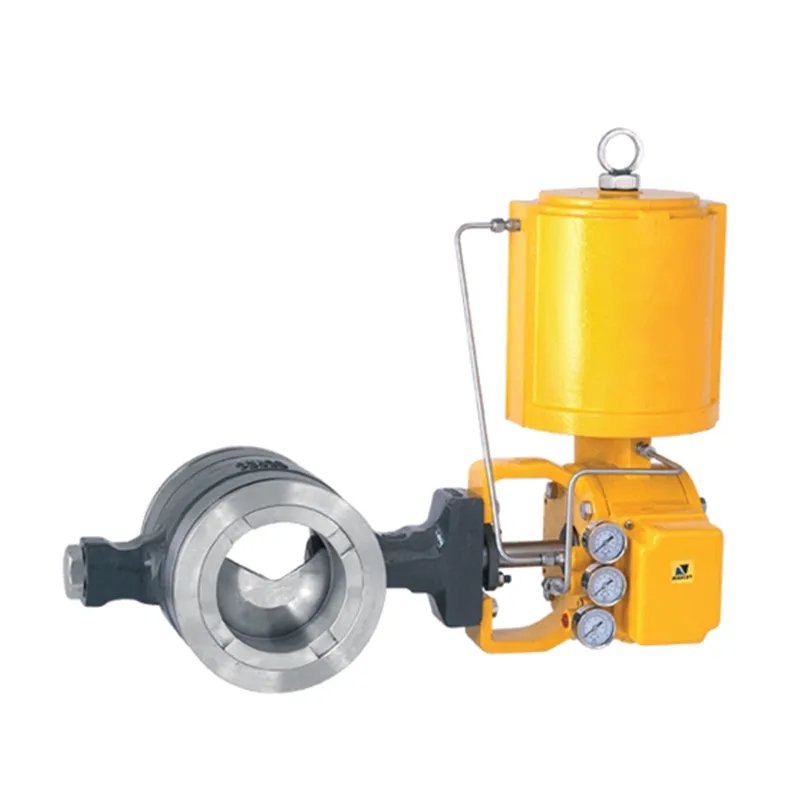 Высокопроизводительный V-образный шаровой регулирующий клапан