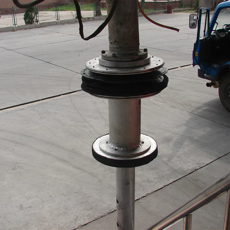 Герметичный кожух промышленной трубы в форме шеи журавля