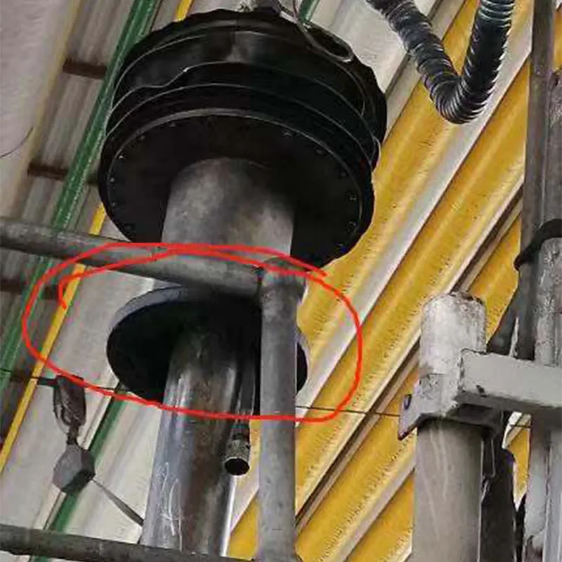 Герметичный кожух промышленной трубы в форме шеи журавля