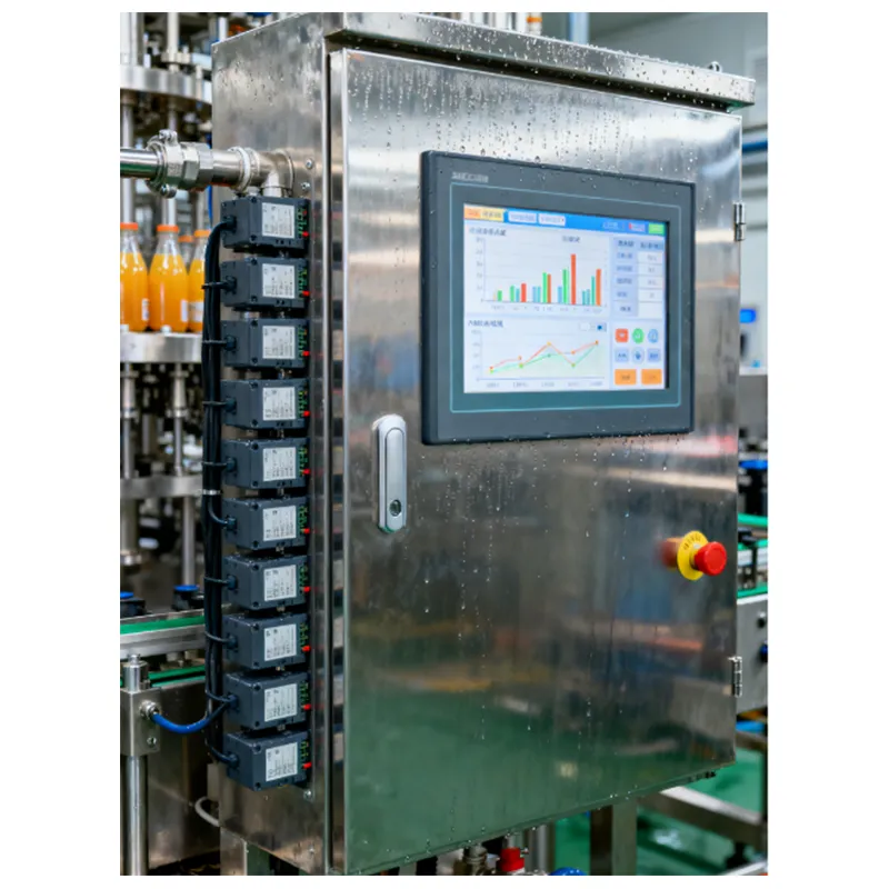 Шкаф управления на базе ПЛК для автоматизированных линий розлива напитков