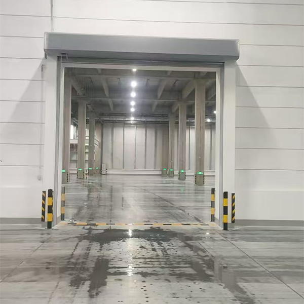 Двухрядные двухсекционные противопожарные роллетные ворота из неорганической ткани