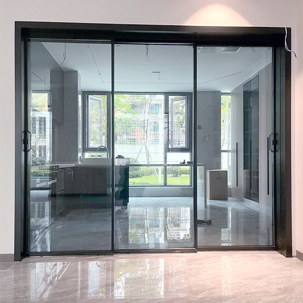 Стальная стеклянная дверь