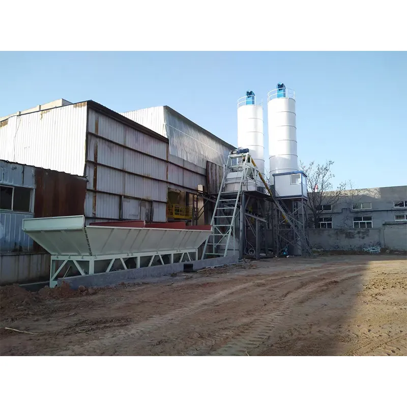 Бетоносмесительный узел с вертикальным валом