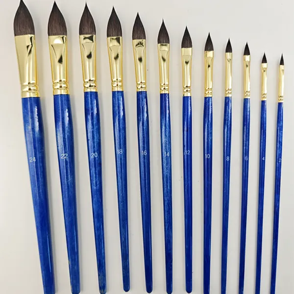Художественные кисти из имитации беличьего волоса