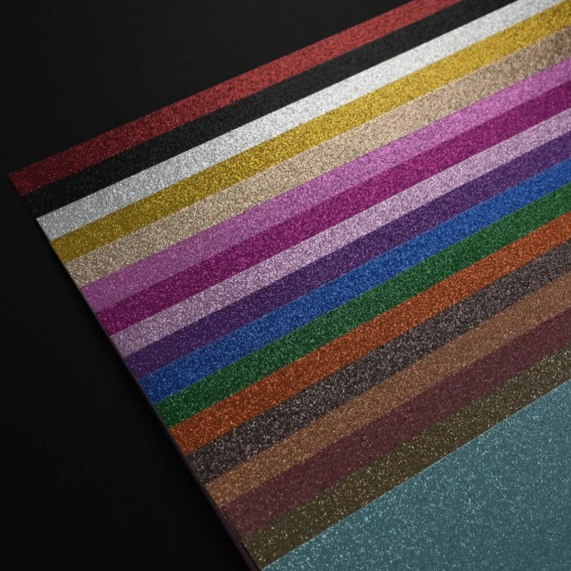 Бумага с блестками на пленочной основе