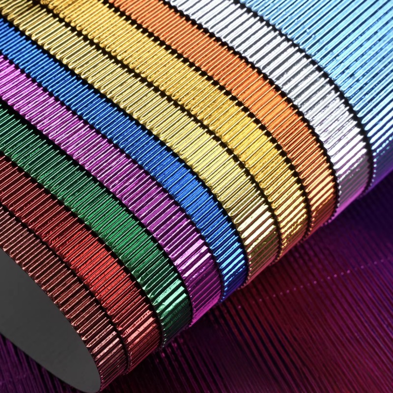 Металлизированная гофрированная бумага