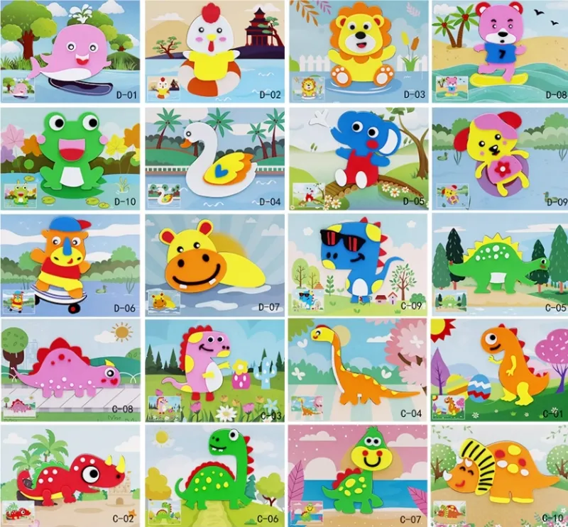 Цветная самоклеящаяся ЭВА-пена для поделок в детском саду (3)