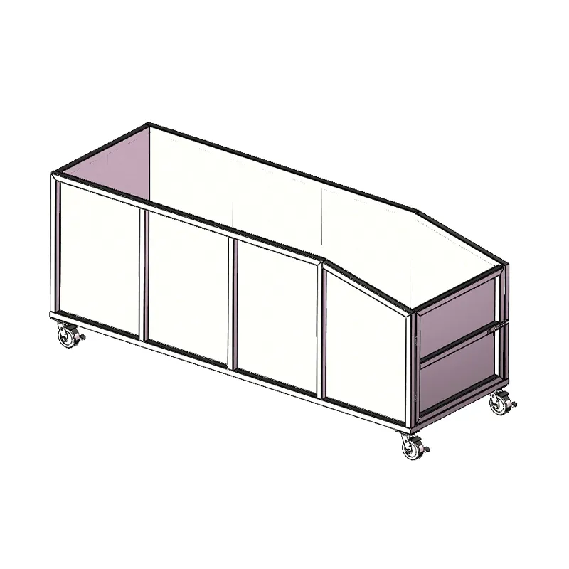 Передвижной бункер для рисовой шелухи из нержавеющей стали