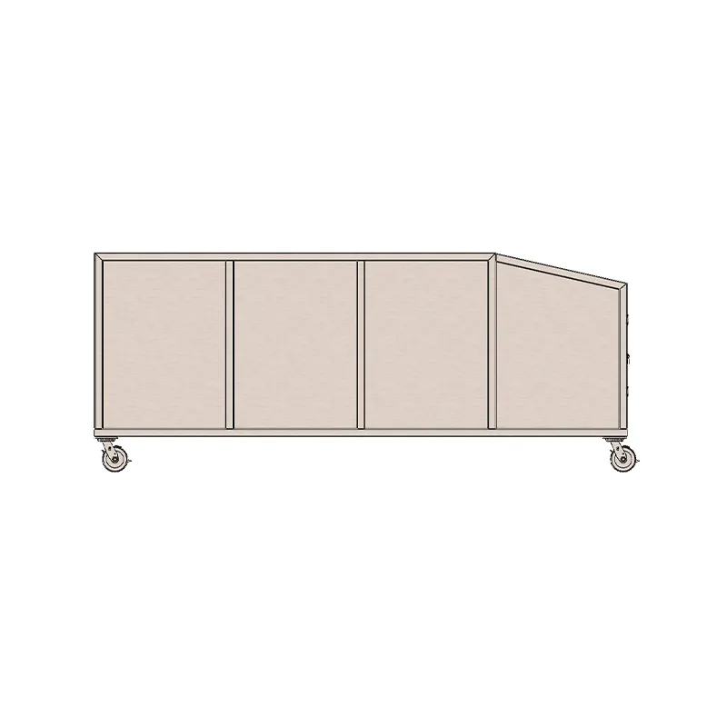 Передвижной бункер для рисовой шелухи из нержавеющей стали