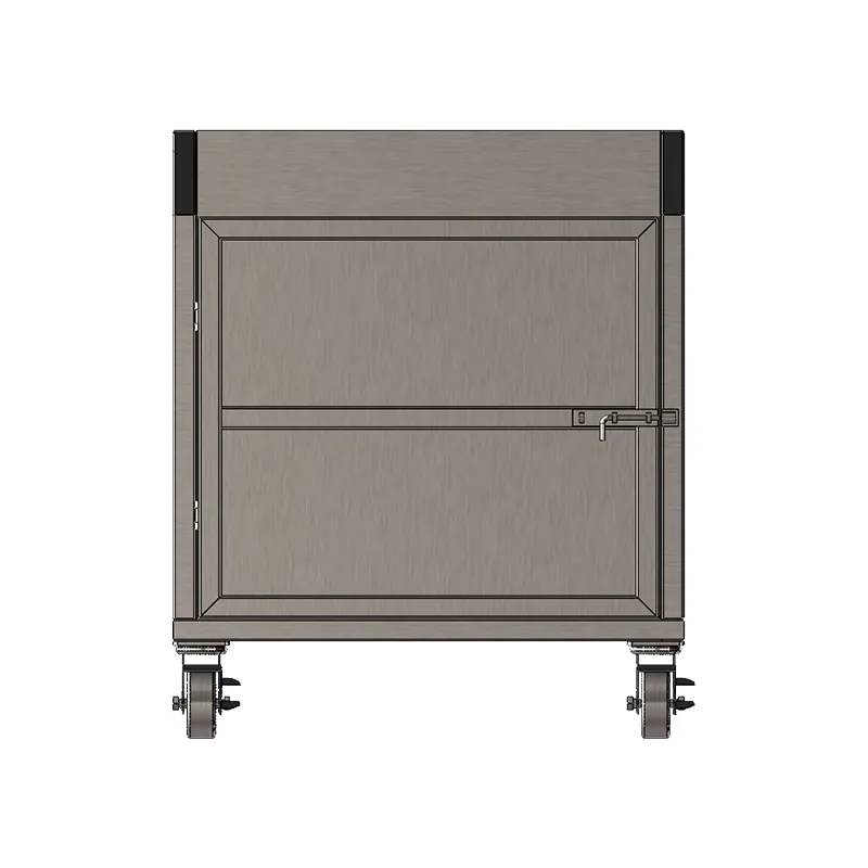 Передвижной бункер для рисовой шелухи из нержавеющей стали