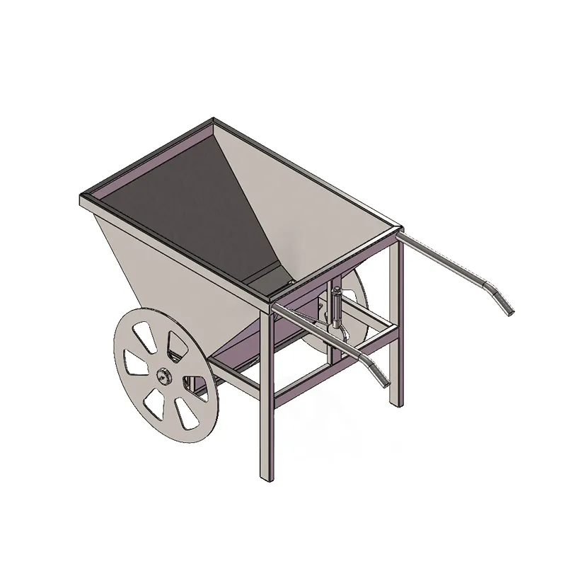 Ручная тележка для внесения закваски из нержавеющей стали