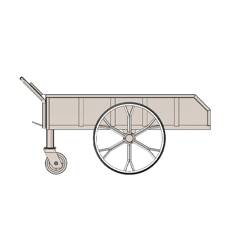 Тележка на поворотных колёсах из нержавеющей стали