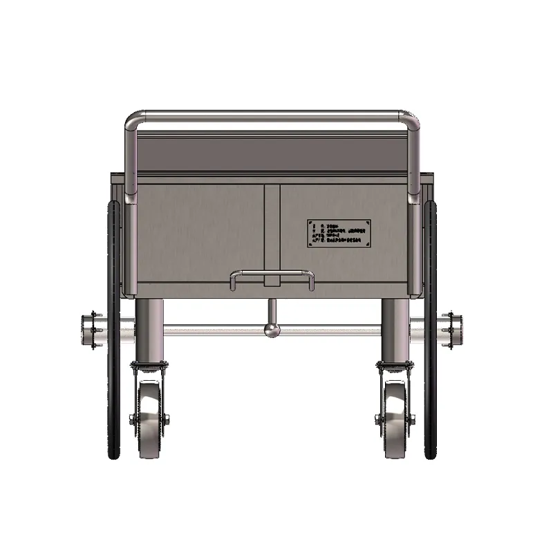 Тележка на поворотных колёсах из нержавеющей стали